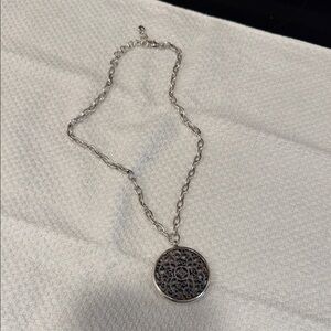 Brighton Silver Filigree Pendant Necklace